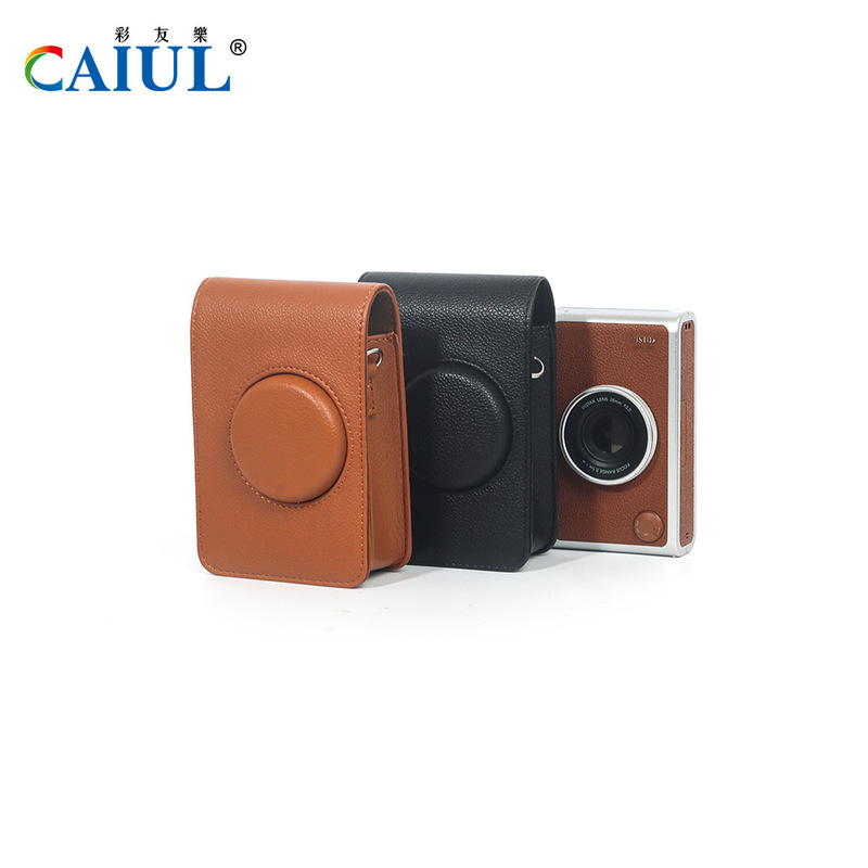Suitable for Polaroid Mini Evo Retro Storage Leather Case Pu Leather Camera Protection Bag Digital Photography Bag