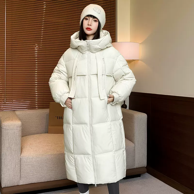 2025新款加厚棉服女中长款过膝棉衣跨境韩版宽松热卖冬季棉袄外套