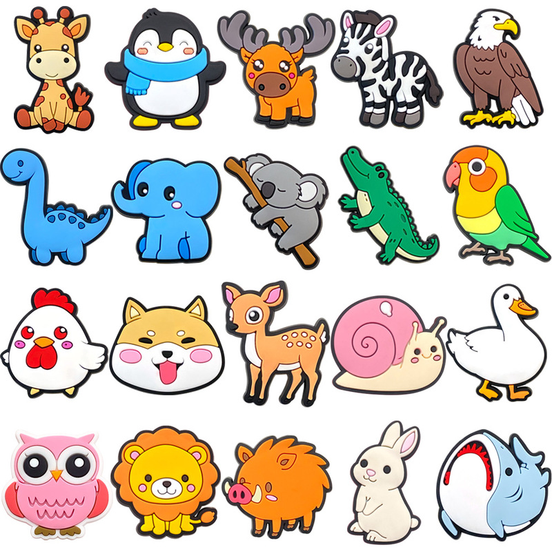 New Small Animal Shoe Charms for Clogs: Giraffe/Crocodile/Dinosaur/Chick Shoe Accessories, Popular on Temu