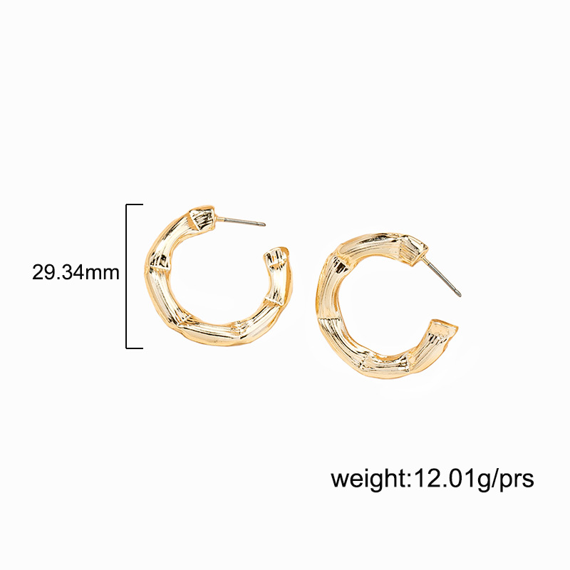 New Retro Geometric Circle Earrings display picture 1