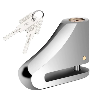Motorcycle Key Disc Brake Locks, Motorcycle Locks - alloy-steel-anti-theft-model-standard-configuration-with-2-keys