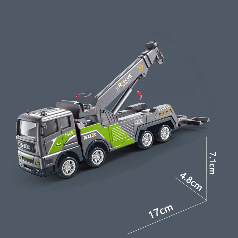 Juguetes de ingeniería de aleación para niños grúa de aleación de inercia simulación modelo de camión de ingeniería juguetes excavadoras