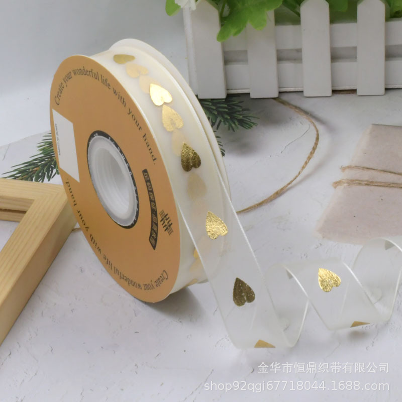 INS beige hilo de agua giling Inglés transparente hilo de nieve Chanel estilo flor embalaje cinta pastel caja de regalo cinta