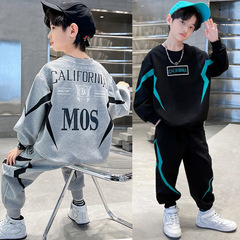 男の子用子供服 秋の新作2025年 中高生向け カジュアルスポーツ 韓国風 おしゃれでかっこいい スウェット上下セット
