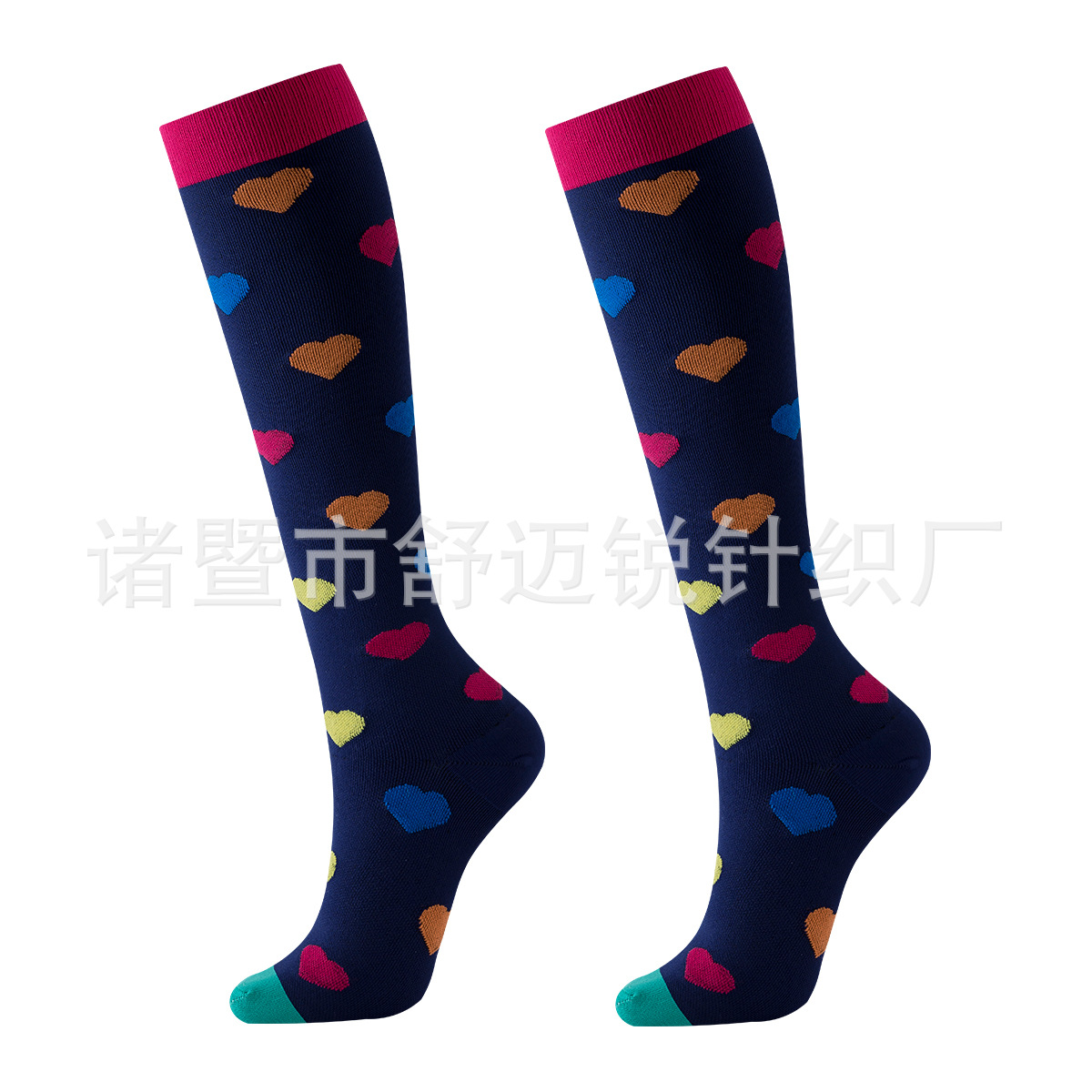 Electrocardiograma estilo doctor compression socks calcetines de compresión nueva fábrica de calcetines de compresión