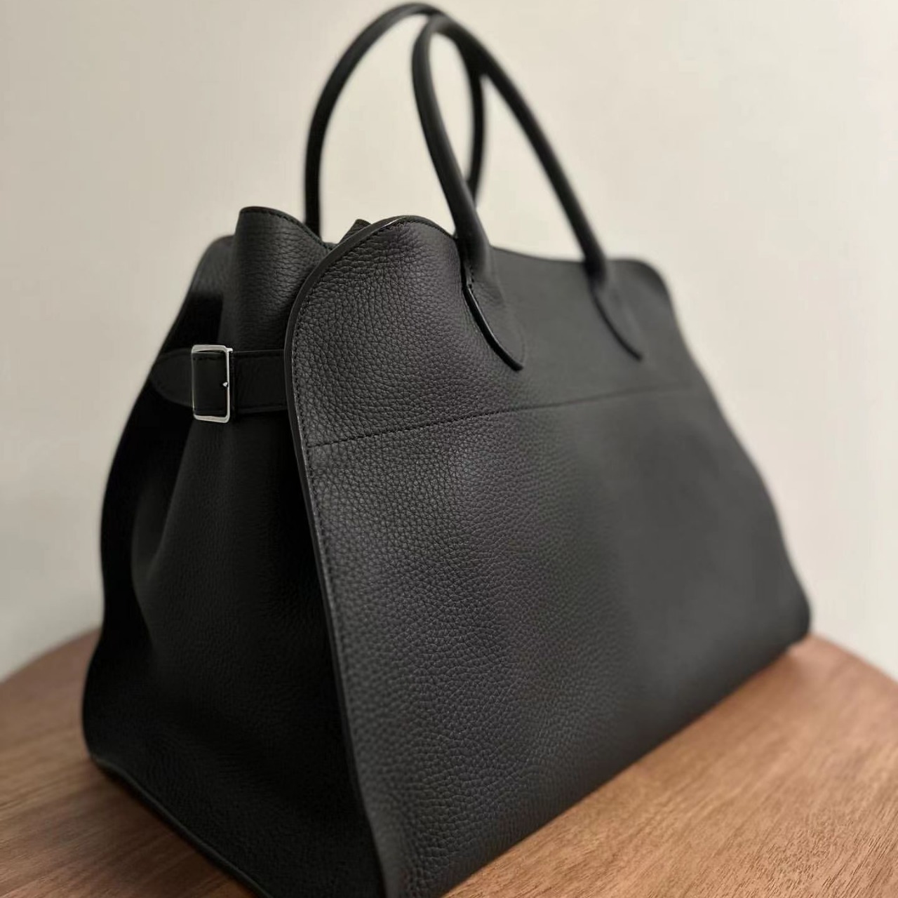 The@Row秋冬明星同款包包麂皮绒Margaux15手提包通勤电脑手提托特