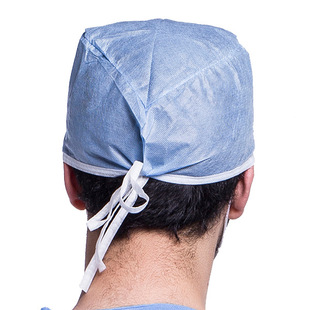 Nurse cap doctor cap disposable hat non-woven fabric cap SMS nurse cap SMS doctor cap lace-up doctor cap