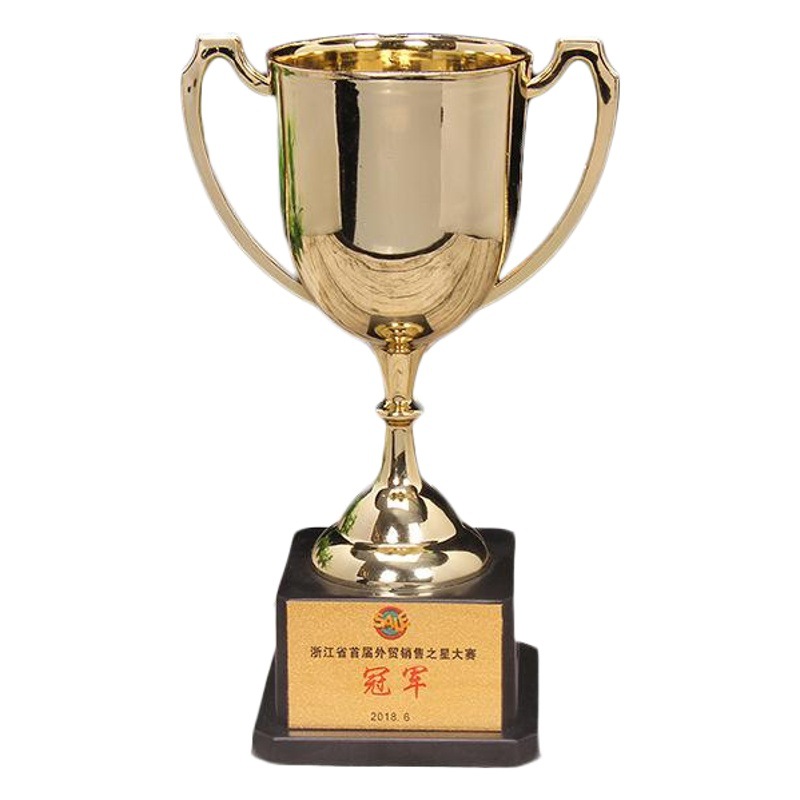Trofeo personalizado, nuevo modelo sin tapa, artículos ejecutivos de plástico creativos, decoración para premios de competición, cristal conmemorativo.