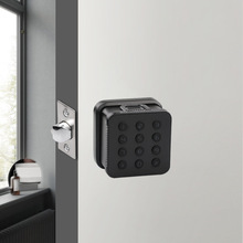 定制替代球形锁三杆锁室内门指纹锁跨境美式方型电子感应智能门锁