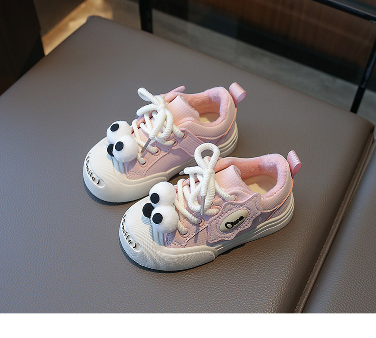 Scarpe basse in pelle scamosciata per bambini 2024 autunno e inverno nuovo stile ragazzi ragazze casual sportive bambino singolo scarpe alla moda_voghion.com