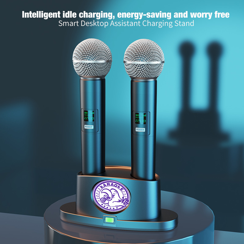 Universal Wireless Microphone Charging Stand Ktv Dedicated Home Microphone Stand Type-C Universal Magnetic Base