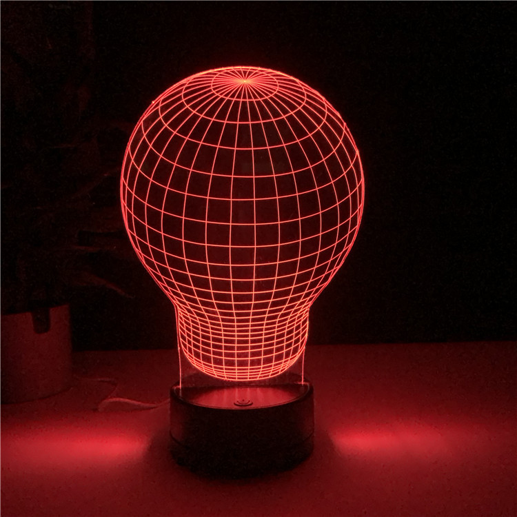 Cross-border source factory 3D acrylic night light headlamp Night Light Super thousand creative patterns optional