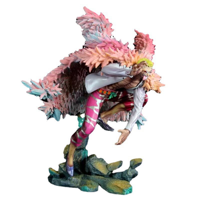 바다 도버 플라멩코 작은 당나라 동상 장면 모델 박스형 손으로 만든 원피스 왕