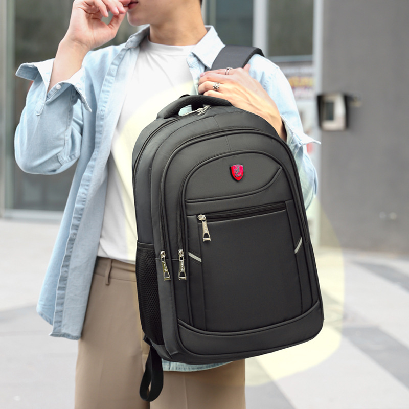 Mochila de hombre de nuevo estilo, bolso de computadora de negocios transfronterizo, mochila de viaje al aire libre, mochila escolar de gran capacidad para estudiantes de secundaria y preparatoria