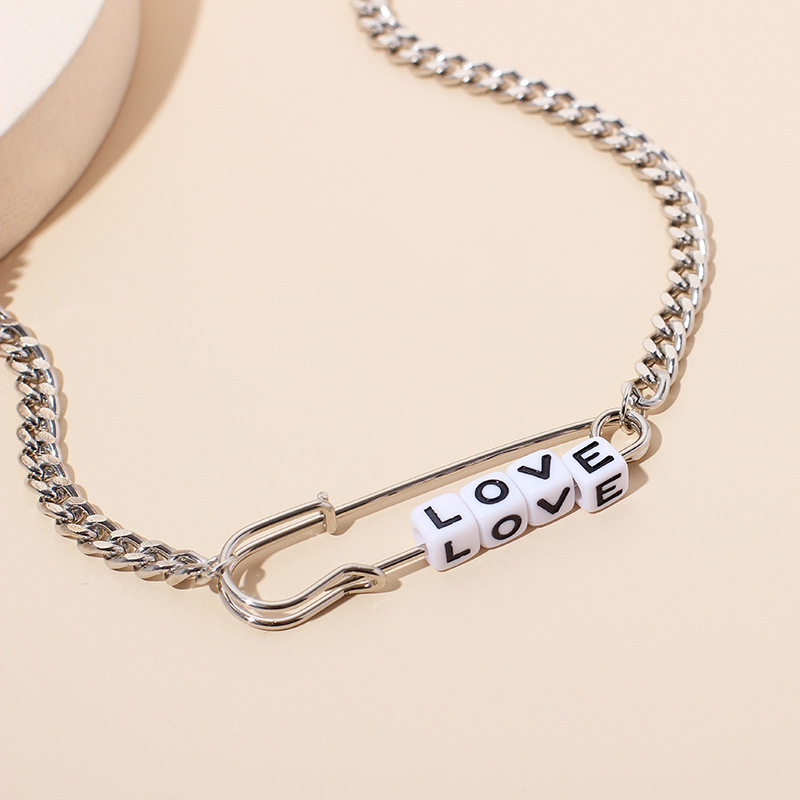 27g Weight Necklace Classification Wedding, Travel Occasion Women'S Gender Fashion Style Silver Color New Simple Necklace 5