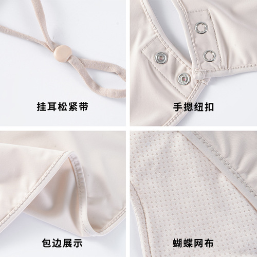 New 2025 Extended Sun Shield Face Mask for Women - High Fashion, Cool Ice Silk, UV Protection Cycling Face Mask Wholesale