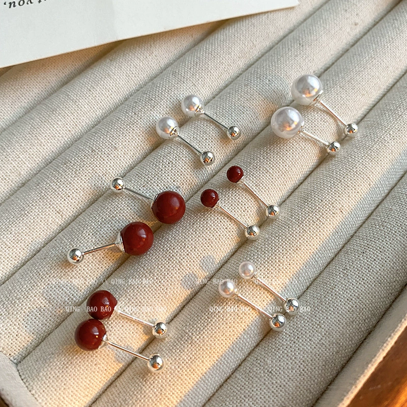 Серьги, cinnabar, высококачественный стиль