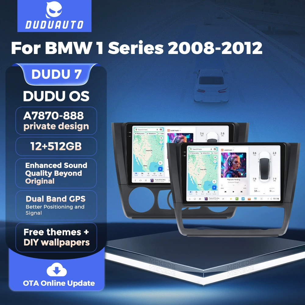 DUDUAUTO подходит для BMW 1 серии E87 08-12 Android большой экран центрального управления навигацией Bluetooth Carplay