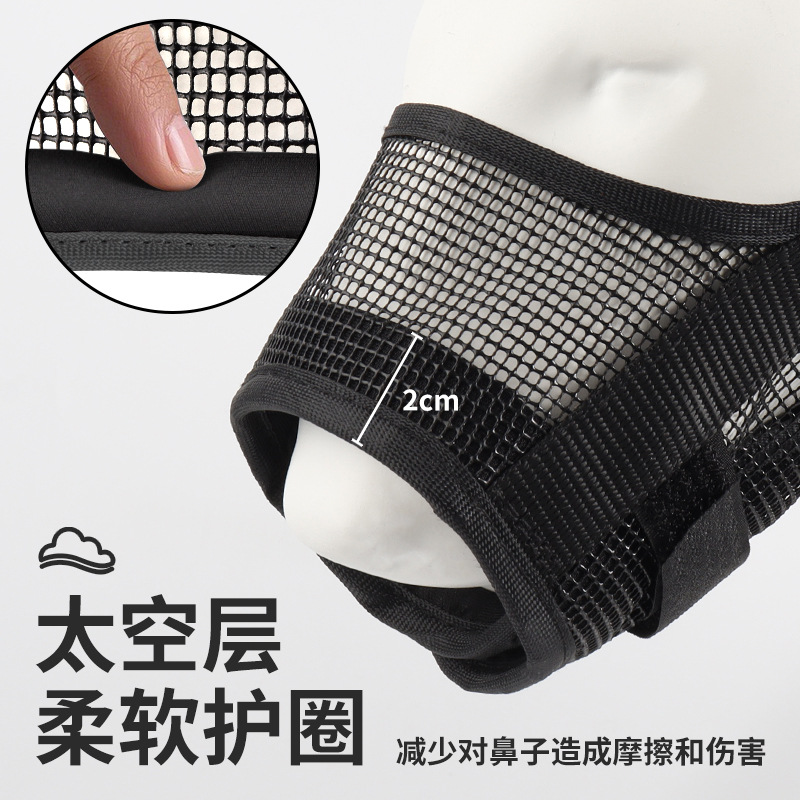 New Pvc Plastic Mesh Dog Muzzle, Anti-Eating and Anti-Biting Dog Mask, Mesh Breathable Pet Muzzle, Adjustable