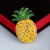 Taobao new listing fruit pineapple brooch inlaid Diamond brooch fashion ladies wear