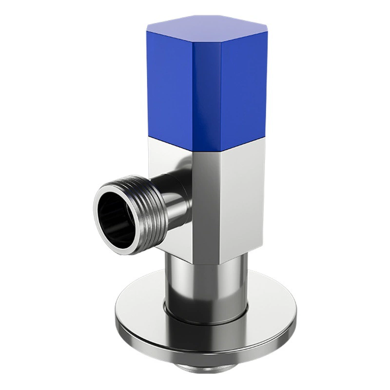 Медь красный и синий угловой клапан взрывозащищенный Дайвинг удлиненная лодка утолщенный тонкой меди угловой клапан воды остановить переключатель 4 точки взрывозащищенный угловой клапан