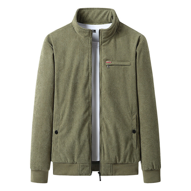 Ropa de algodón de meandruño para hombres otoño-invierno ropa de cachemira gruesa suelta ocio papá chaqueta cálida chaqueta chaqueta