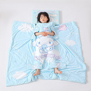 New Sanrio Large Version Cartoon Type a Cool Silk Small Cooling Air-Conditioned Anti-Kick Summer Quilt Summer Baby Nap Quilt