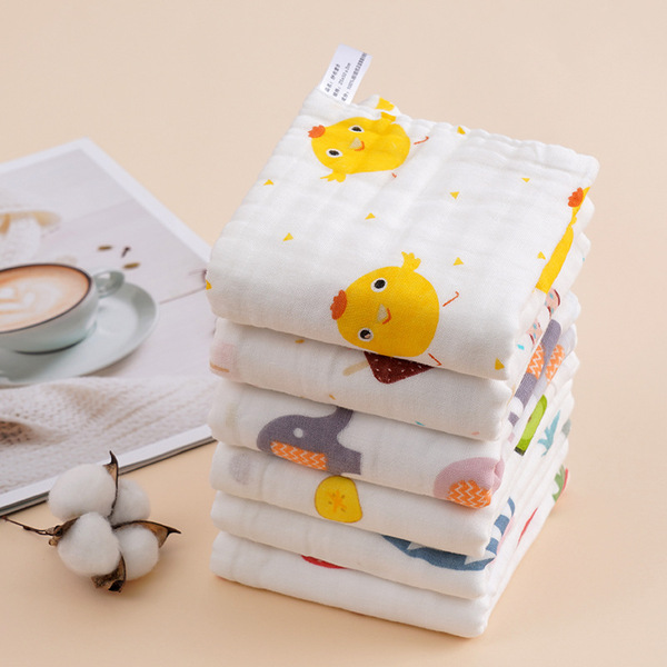 cotton gauze baby hygiene product for face washing