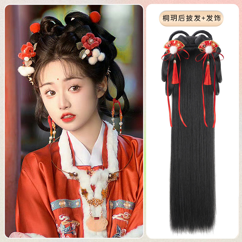 통웨 뒷머리 + 헤어 액세서리 6