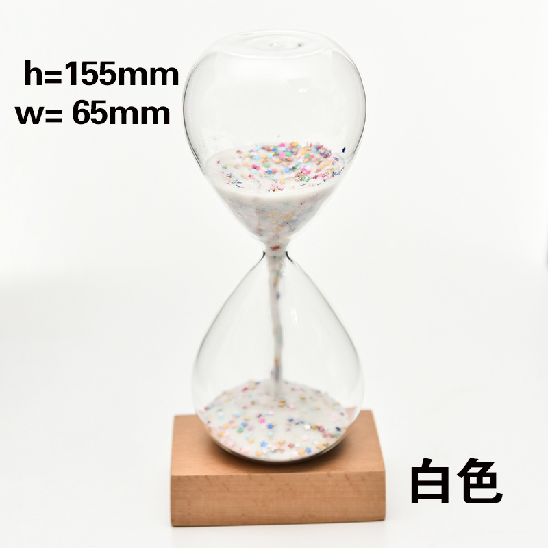 Creativo chica corazón reloj de arena temporizador estrella regalo cumpleaños lentejuelas decoración del hogar fábrica lote