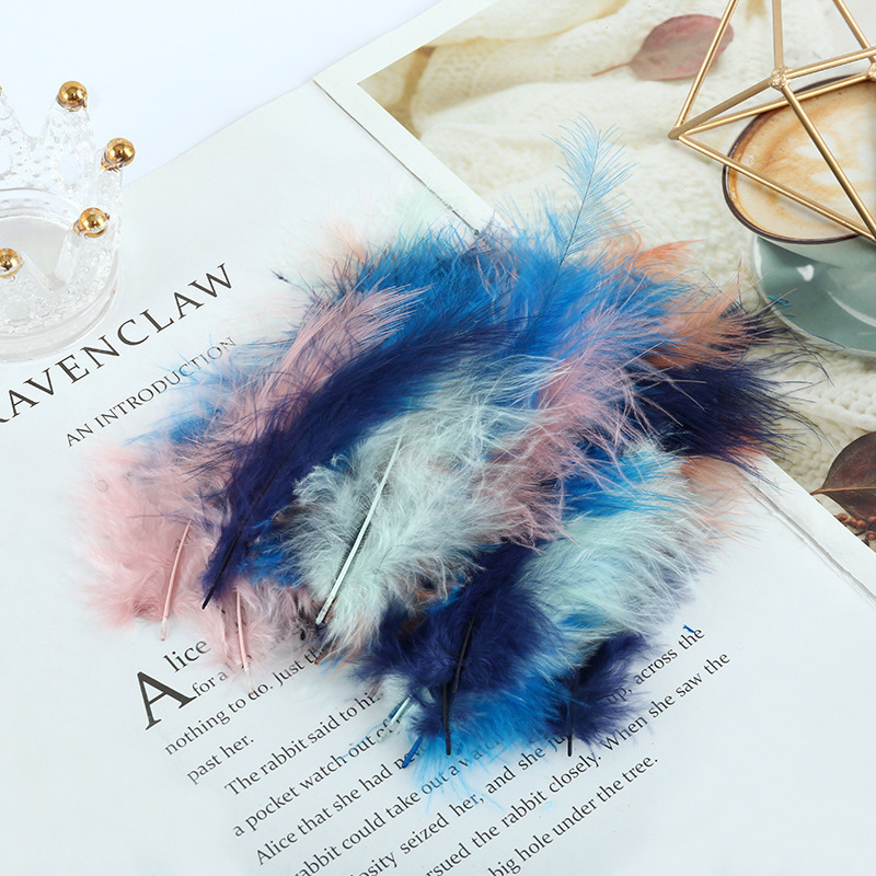 Pelotas de pavo, plumas de terciopelo de cola afilada, plumas de colores, Dreamnet, plumas, plumas, luces de plumas, bolas de olas, plumas, venta al por mayor transfronteriza