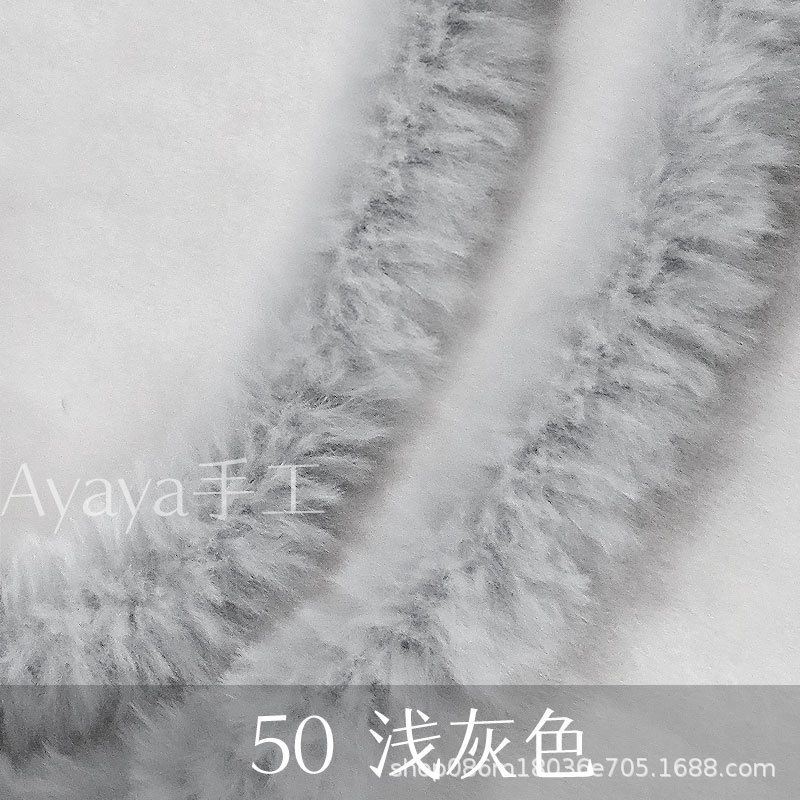 Suministro directo de fábrica 15mm Imitación Piel conejo felpa trenzado palo súper grueso hecho a mano DIY pequeño perro leche raíz pelo al por mayor