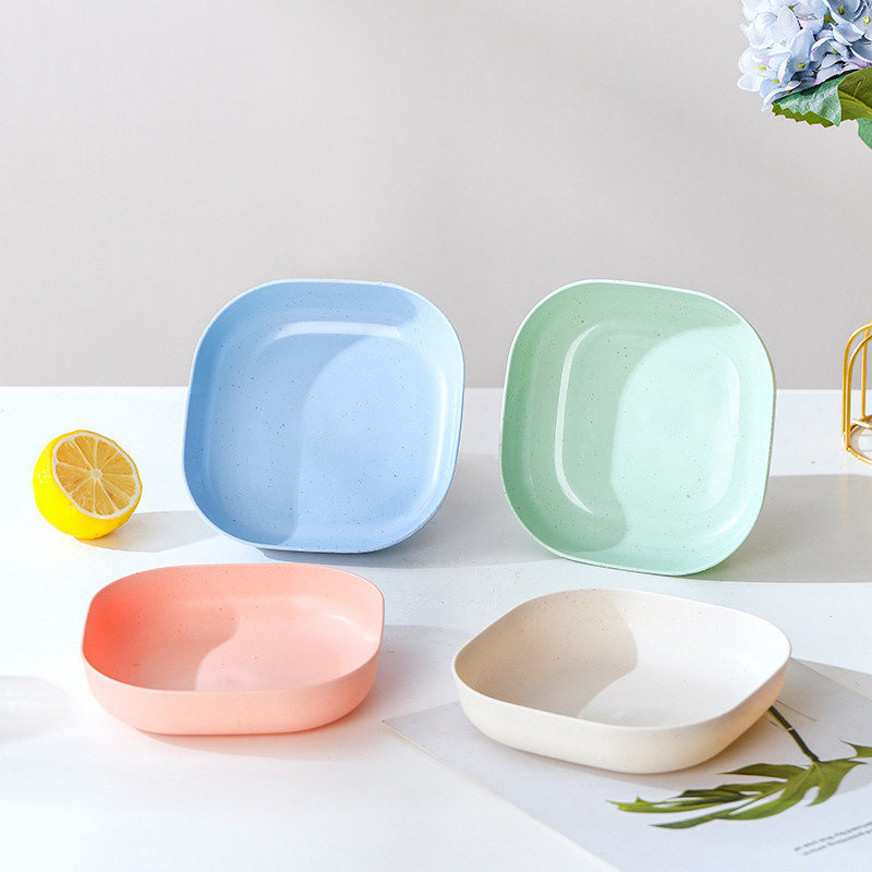 小麦わら吐骨皿にソースプラスチックpp家庭用アイデアトランペット果物皿皿皿皿皿皿皿皿|undefined