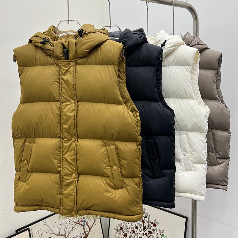 Big Sale Autumn and Winter Haoduan Accessible Luxury Women's down Jacket Fashionable Lightweight Warm Outer Vest White Goose down Jacket 086