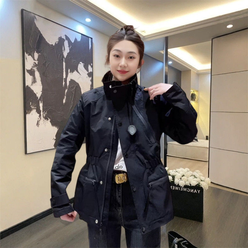 胖mm大码春秋季欧货工装风设计百搭冲锋衣2025新款潮流防风夹克|undefined