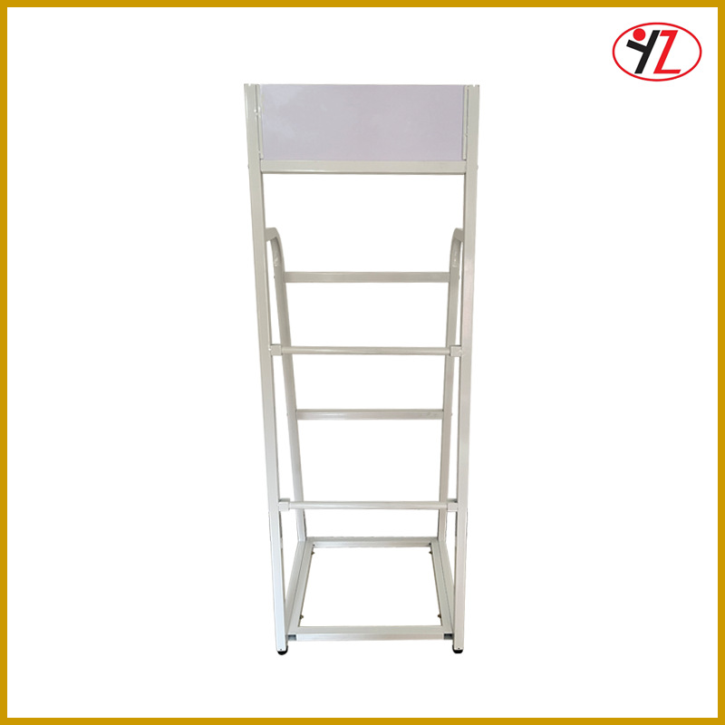 白色喷粉优质金属铁稳固落地式开放式电缆线展示架 收纳架 货架