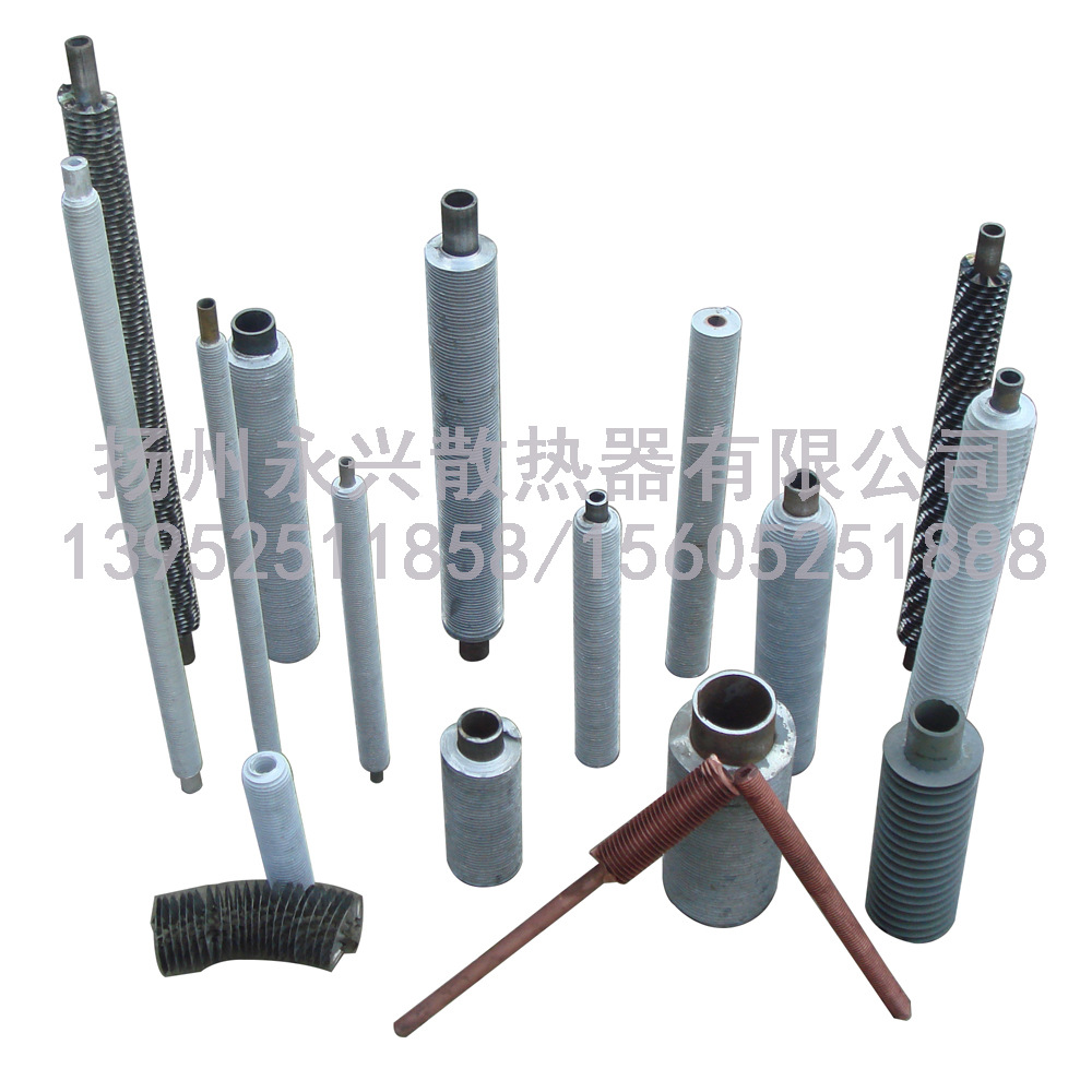 蒸汽加温水铜散热管 余热回收钢铝单双金属冷却不锈钢复合翅片管