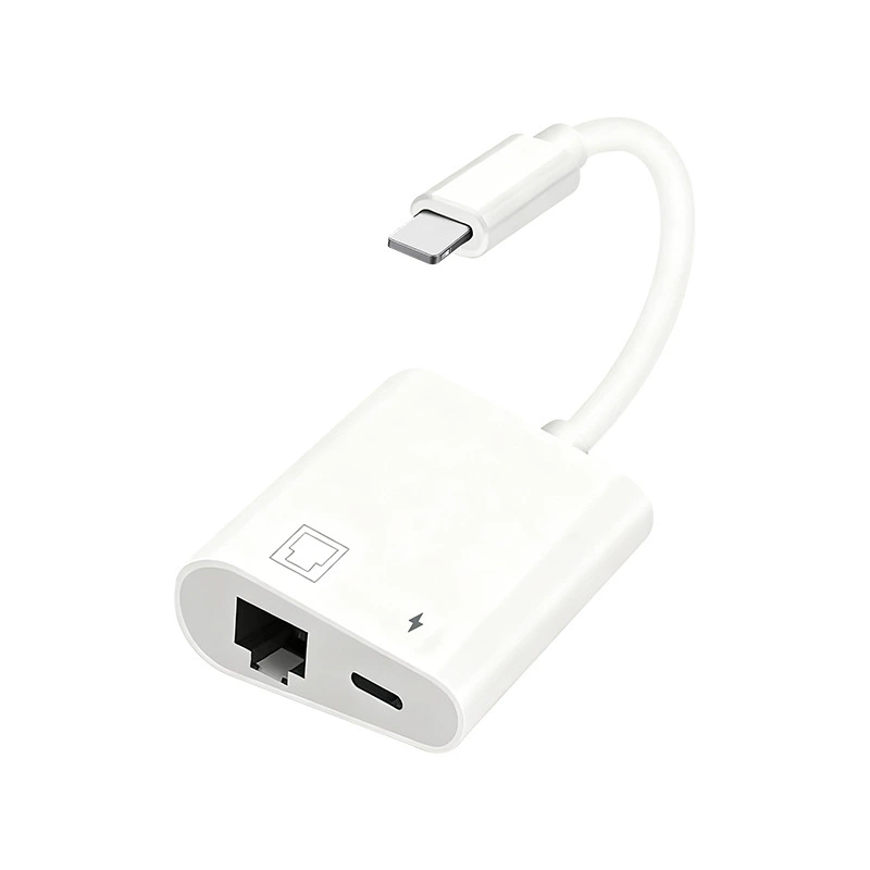 Applicable to Apple 100M.com card lightning converter mobile phone tablet to Ethernet interface