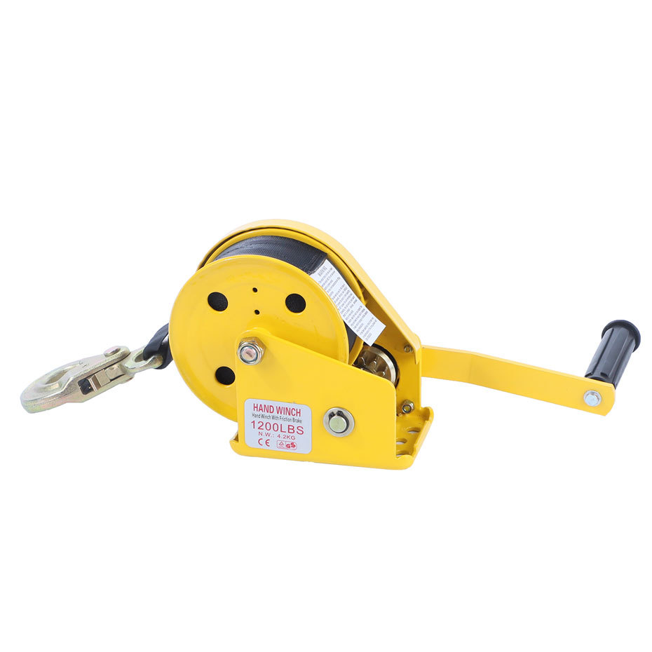 厂家供应肖森牌游艇拖车绞盘1200LBS手动绞车XS-C织带手摇棘轮