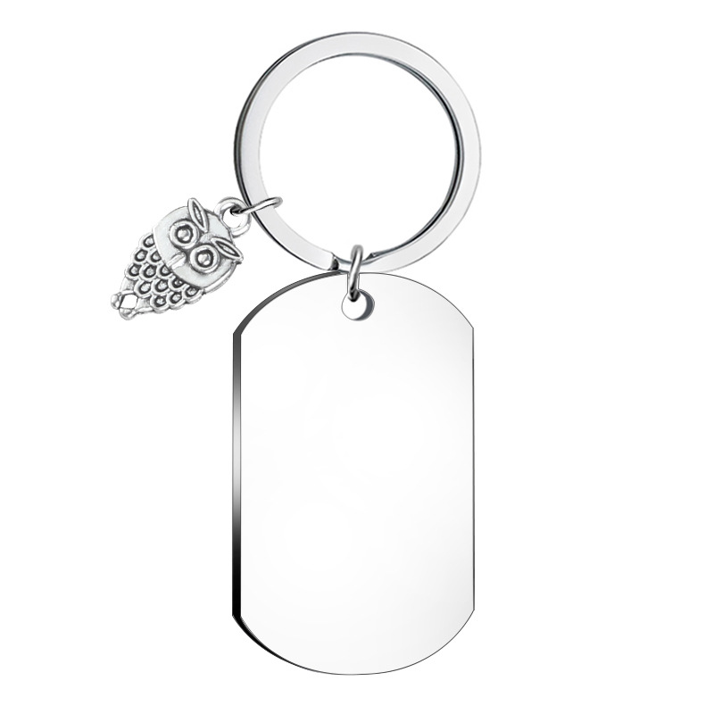 Simple Style Geometric Stainless Steel Unisex Bag Pendant Keychain display picture 3