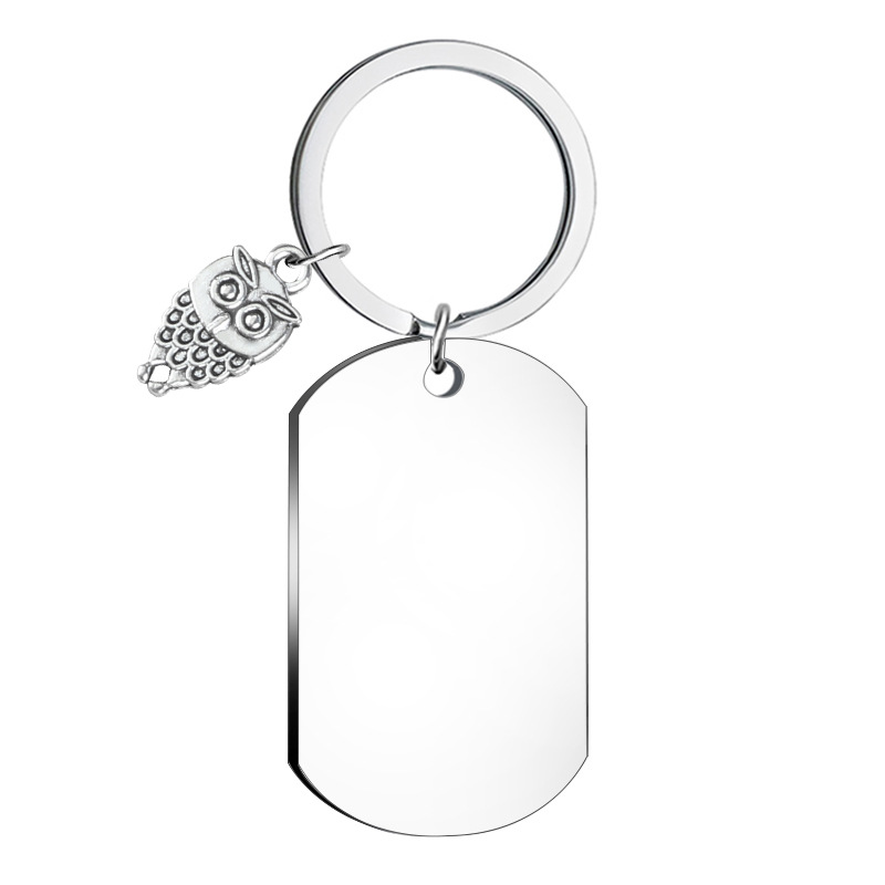 Stainless Steel Material Simple Style Geometric Stainless Steel Unisex Bag Pendant Keychain