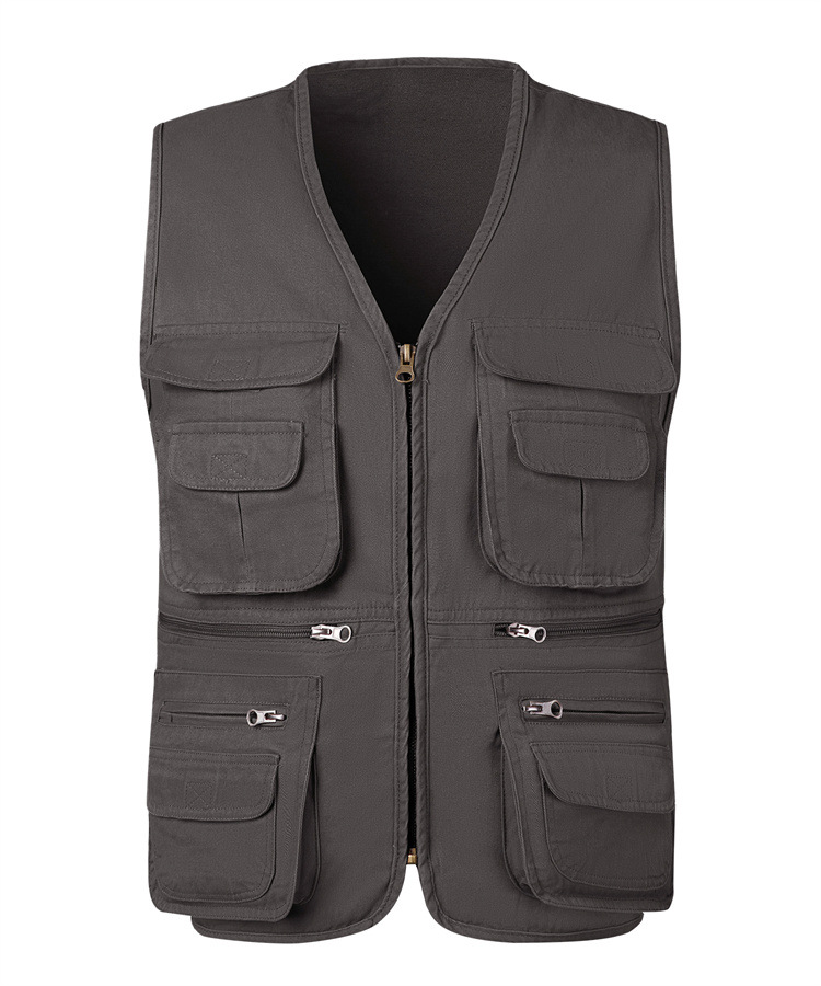 Suministro transfronterizo Chaleco de los hombres fotografía de pesca chaleco multi-Bolsillo cuatro estaciones stock más tamaño primavera y otoño #