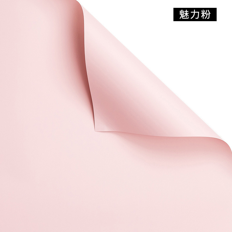 Color puro Papel Ouya Papel de envolver de flores Papel de envolver de flores Cesta de flores de apertura Regalo Flor de rosa Material floral Estilo coreano Primer amor image 14