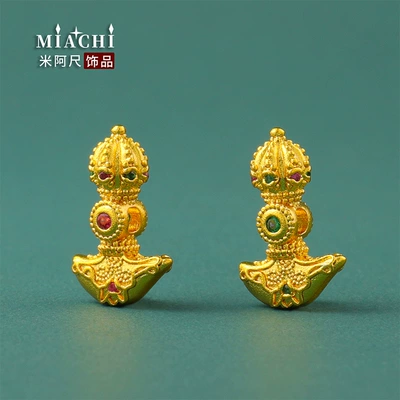 Multi-Treasured Vajra Bead Spacer, Ax Zərgərlik ara hissələri