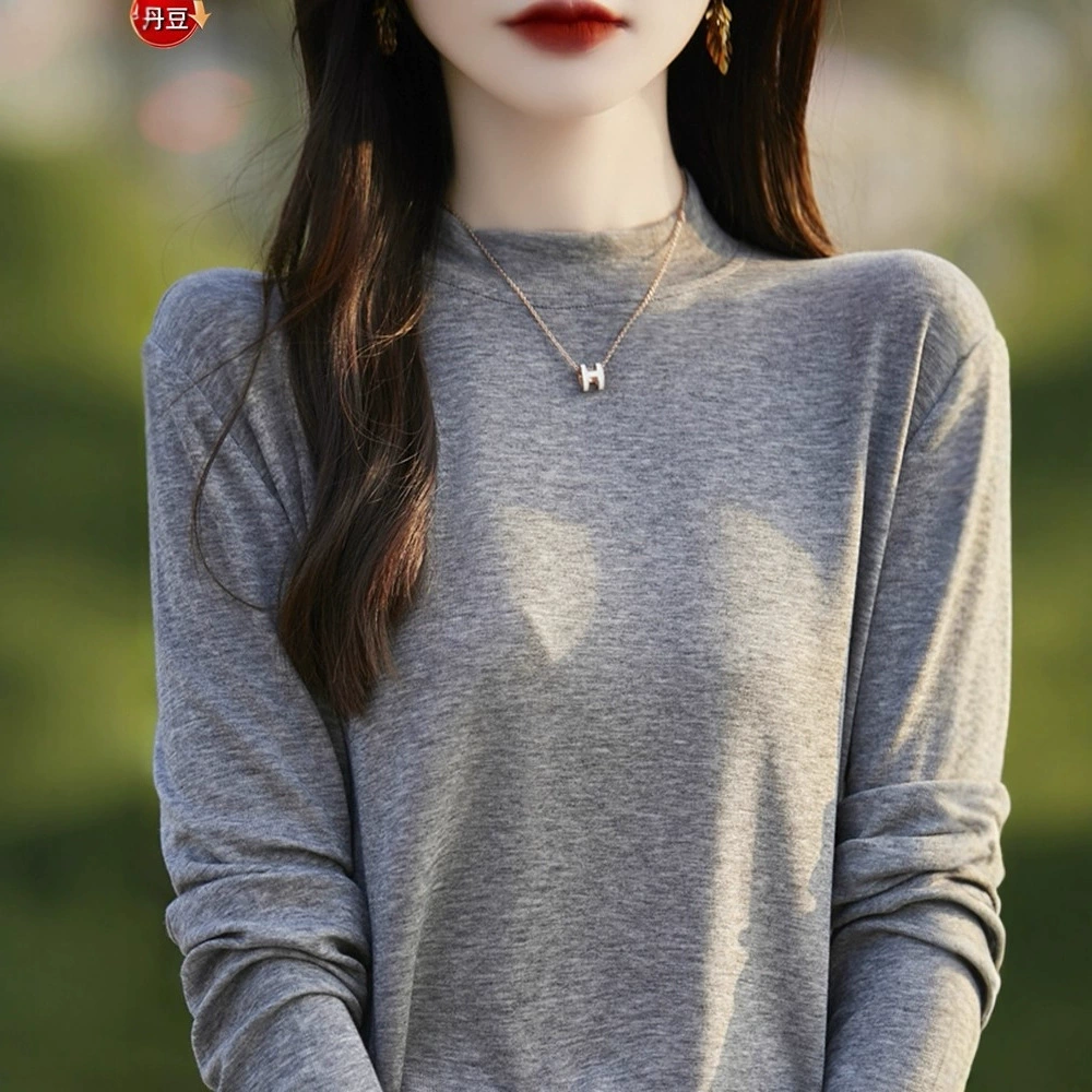 软糯质感~半高领打底衫女春秋薄款毛衣2025年新款内搭洋气针织衫