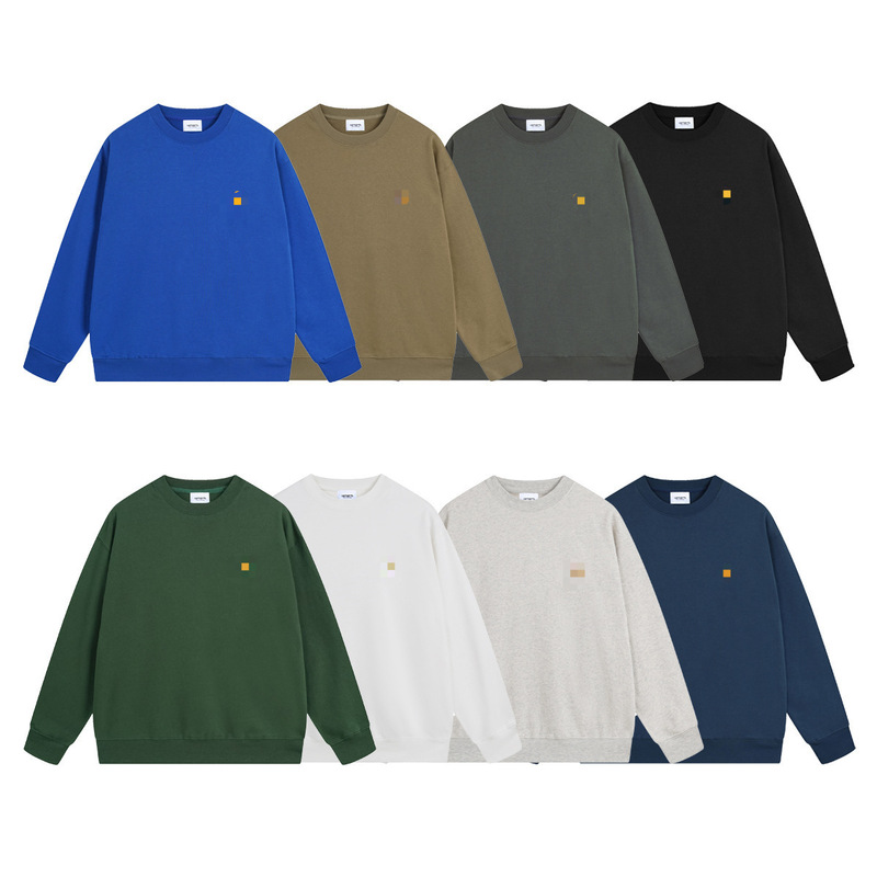 Wip Men's Sweatshirt New Classic Logo Embroidery Crew Neck Trendy Carhartt Fleece Sweatshirt Wholesale