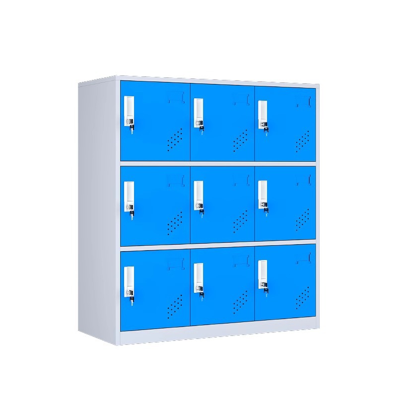 Estante para libros de jardín de infantes, armario de metal para estudiantes de aula, armario pequeño, casillero de color, armario de almacenamiento magnético con cerradura