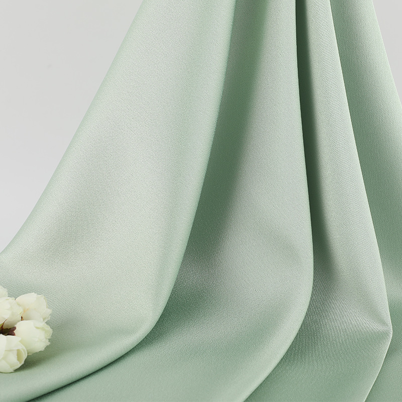 215g仿醋酸面料 厚實垂墜麻感彈力面料連衣裙禮服吊帶裙睡衣面料