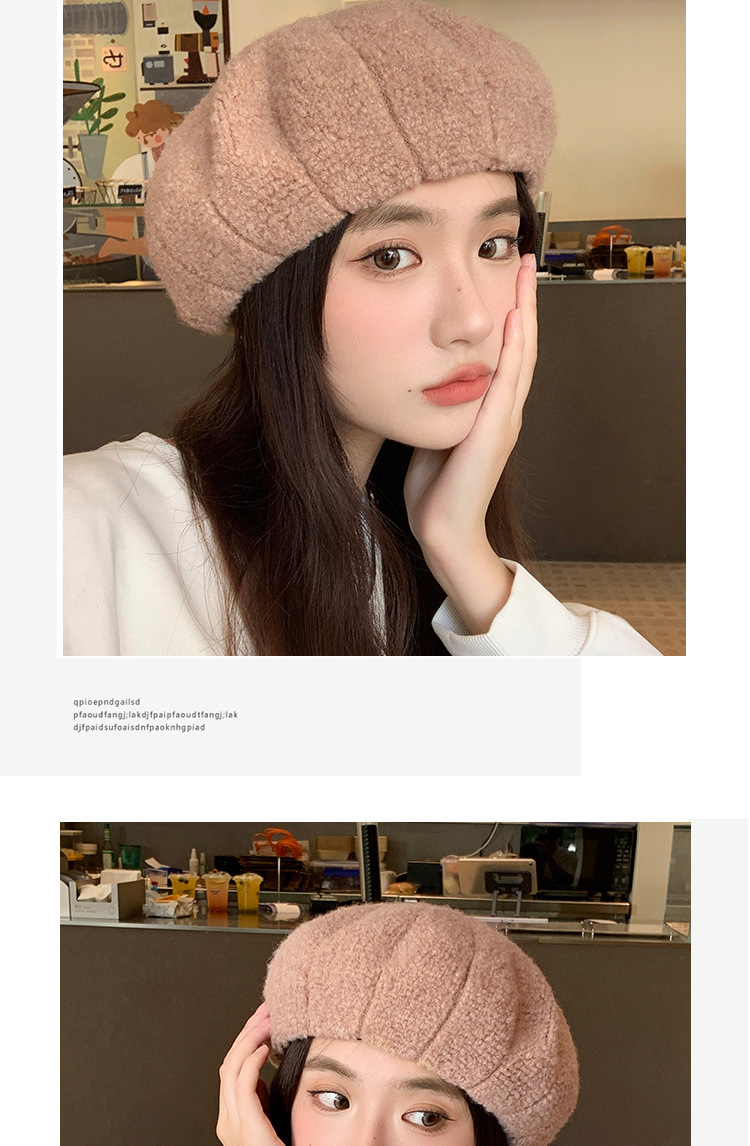 Women's Basic Solid Color Eaveless Beret Hat display picture 3