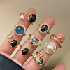 Retro organic one size fashionable small design sophisticated ring, trend of season, on index finger, internet celebrity